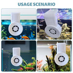 Qpets Aquarium Cooling Fan for Rimless Tanks with 2 Speed Settings and Silent USB Operation