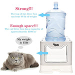 Qpets Cat Litter Box for Large Cats with Pull Out Drawer and Odor Door | 51x41x38cm Grey