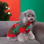 Qpets Dog Sweater for Winter with Ribbed Cuffs and Hemline 28cm Length Red Knit | Small Dogs