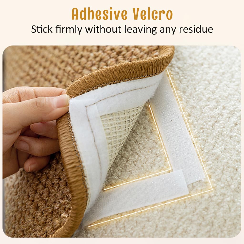 Cat Scratcher Mat 30 x 60 cm Sisal Hemp Cat Scratcher Mat Anti-Slip Cat Scratcher Floor Pad Cat Bed Liner Durable Sisal Hemp Cat Scratcher Mat Sofa Protection