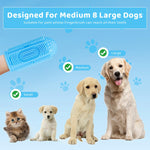 Qpets Dog Toothbrush for Dental Care featuring 4 Bristle Types and Soft Silicone Finger Sleeve