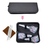 Qpets Dog Grooming Scissors Kit with Safety Round Tips 6.5 in Shears & Comb | Stainless Steel Pet Hair Cutting Set