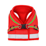 Qpets® Dog Harness for Large Dogs, Adjustable Dog Belt with Safety Reflective Strip, Breathable Mesh Fabric Cat Belt, Dog Vest Harness with Leash (Suitable for 6-9 kg)