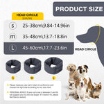 Qpets® Pets Comforting Hoodie Ear Muff for Dog Large Comforting Wrap Winter Ear Muff Stretchy Adjustable Ear Snood for Dogwith Long Ears, L