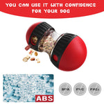 Qpets Dog Treats Dispenser for Slow Feeding with Dual Rotatable Openings and Food‑Grade PP ABS