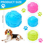 Qpets Dog Ball Toys for Fetch Play with 2.5 in Squeaky Design and TPR Material | 3 Pack