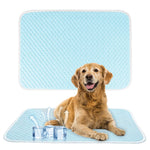 Qpets Small Dog Mat for Summer Cooling Relief with 100x75cm Breathable Mesh | Easy to Clean Pad