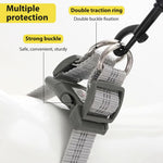 Qpets Dog Harness for Outdoor Walks with Double D Rings and Reflective Strip XL 62–72cm