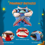 Qpets Dog Clothes for Halloween Dress-Up featuring Scissors Design and Adjustable Strap | Fits 30–80cm Pets