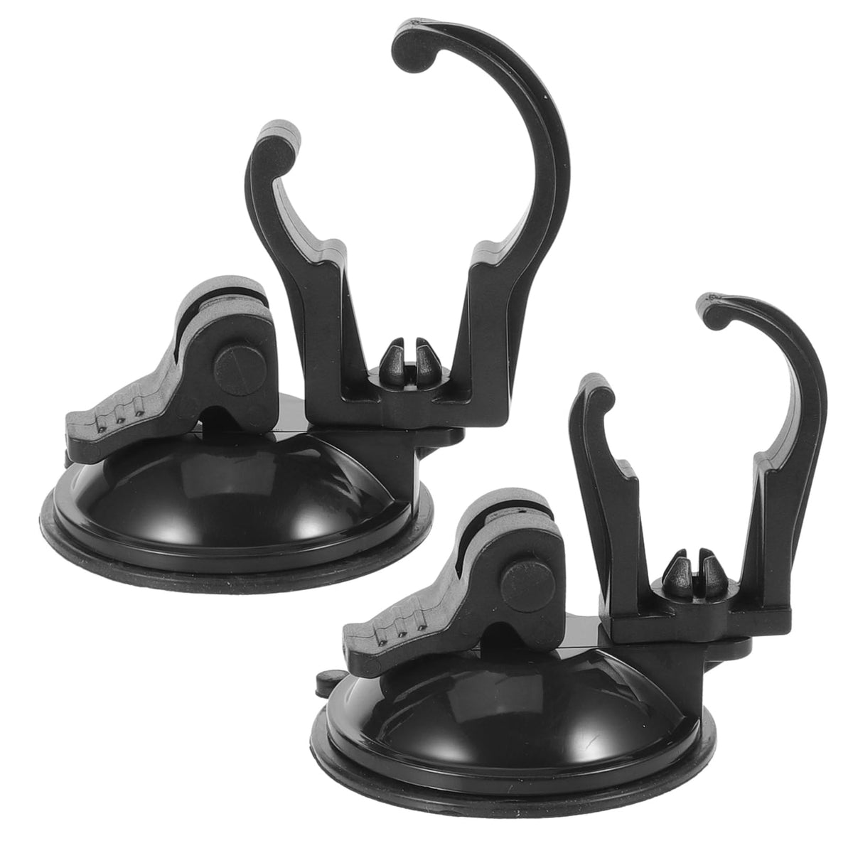 Qpets® 2PCS Aquarium LED Light Clip Holders with Suction Cups, Fish Tank Light Mount Brackets for 22-26mm Dia Light Bars Suction Cup Aquarium Lamp Clips, Water Resistant Holder for Fish Tank