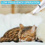 Qpets Dog Paws Hair Trimmer with LED Light for Small Areas and 16CM Design | Rechargeable Quiet Grooming Tool