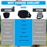 Qpets Dog Treat Pouch for Outdoor Training with Magnetic Closure and Waterproof Silicone | Removable Waist Belt