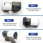 Qpets Fish Feeder with 220ml Moisture-Proof Hopper for Aquariums | 4 Timer Settings