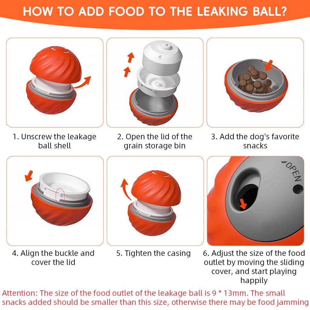 Qpets Dog Treat Ball for Interactive Play and Mental Stimulation with 500mAh Battery | TPU Dispenser featuring Crochet Strawberry Cover