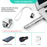 Cat Chasing Toy,USB LED Laser Pointer for Chasing Interactive Cat Toys 4 in 1 LED Laser Pen Checking Cat Skin/White Light Illumination/5 Patterns