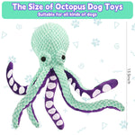 Qpets Interactive Dog Toy for Fetch and Playtime featuring Squeaky Plush Octopus | Soft Comfort for Dogs