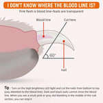 Qpets Cat Nail Clipper for Safe Trimming with 1.5mm 2mm 3mm Guard Holes and Stainless Steel Blades