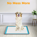 Qpets Pet Pee Pad for Puppy Training with Non Slip Waterproof Design 60x60cm Silicone Mat | Reusable and Easy to Clean