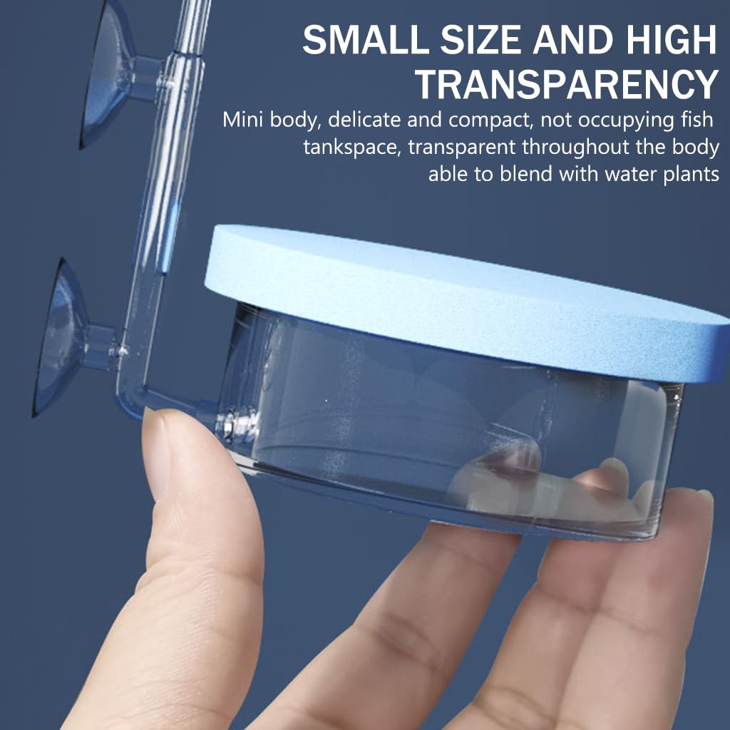 Qpets Air Stone for Aquarium with 8.5cm Alumina Disk and Dual Suction Cup | Adjustable Air Flow Valve