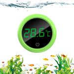 Qpets Wireless LED Aquarium Thermometer for Fish Tanks with 0–60 °C Range and 5‑Second Sensor | LCD Display Stick‑On Design