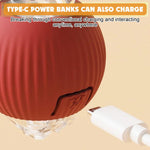 Qpets Dog Toy Ball for Cats and Dogs with Triple Play Modes and USB Rechargeable Design