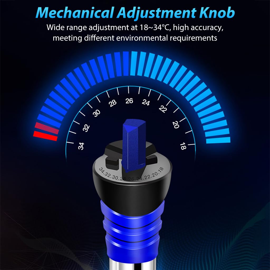 Qpets Aquarium Heater for Fish Tanks with Auto Thermostat 300W | Safe Underwater Heating