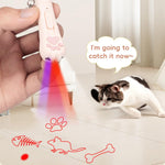Qpets Cat Laser Pointer for Interactive Play with 5 Patterns and USB Rechargeable Design