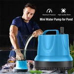 Qpets Submersible Water Pump for Aquarium and Pond with 25W Motor 1800L/H Flow | Suction Cup Base