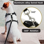 Qpets Dog Vest Harness Set with 1.5m Leash featuring 360° Swivel Buckle and Dacron Fabric
