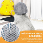 Qpets Cat Muzzle for Grooming and Bathing with Adjustable Drawstring and Mesh | Clear TPU Face Cover for Cats 1–4KG