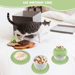 Qpets Cat Food Bowl for Dry and Wet Meals featuring 3 in 1 Layered Design with TPE Material | Ideal for Pet Birthdays
