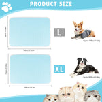 Qpets Small Dog Mat 100x75cm for Summer Heat Relief with Polyethylene Cooling Silk | Easy Clean Pet Bed