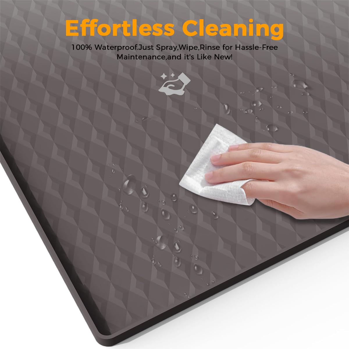 Qpets Pet Pee Pad for Puppy Training with Non Slip Waterproof Design 60x60cm Silicone Mat | Reusable and Easy to Clean