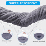 Qpets Dog Bath Towel for Cats and Dogs featuring Cute Paw Print | Ultra Absorbent Microfiber 50x100 cm