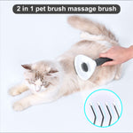 Pet Grooming Brush Daily for Medium Long Hair Dog, Use to Clean Loose Fur & Dirt Great-Grey