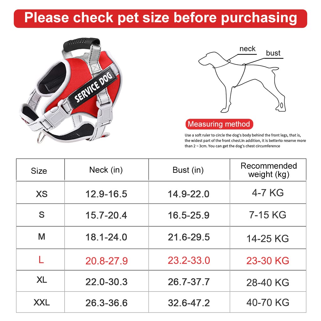 Qpets Dog Harness for Large Dogs with 2 Metal Leash Rings and Quick Release Buckle | Reflective Oxford Design for 23–30 kg Pets