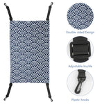 Qpets® Pet Hammock for Cage Plush Thermal Pet Hammock Winter Warm Cat Hammock 4 Adjustable Straps Design Small Pet Double Side Print Hammock for Cage, 35x53cm