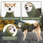 Qpets Dog Clothes for Calming and Sleep Aid with Adjustable Hook and Loop Closure | Fits 30–40KG