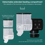 Qpets® Plastic 250Ml Automatic Fish Feeder Aquarium Automatic Fish Feeder With 3 Timer, Moisture-Proof Fish Food Dispenser Adjustable Feeding Amount (Not Including Battary), 12 X 6 X 5.7 Cm