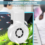 Qpets Aquarium Cooling Fan for Rimless Tanks with 2 Speed Settings and Silent USB Operation