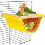 Bird Nest for Cage Hanging Bird Nest Winter Warm Bird Hammock for Cage Bird Cage Bird Nest Small Pet Bed for Parakeet Lovebird Cockatoo Finch Hamster Chinchilla Guinea Pig, Orange