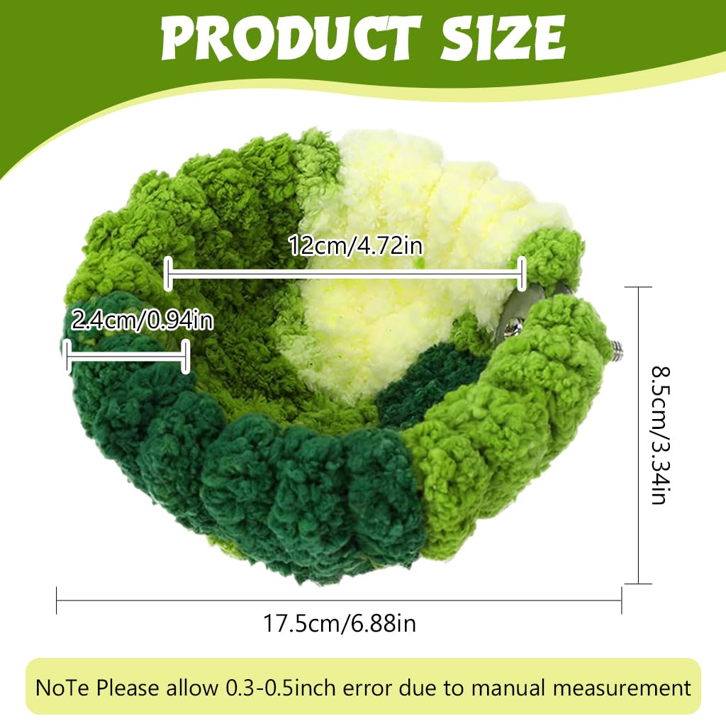 Qpets Bird Nest for Cage with Screw Mounted Design and Soft Plush Material | 17.5×8.5 cm Small Parrot Bed