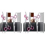 Qpets Dog Grooming Scissors Kit with 6.5 in Shears and Adjustable Screw | Stainless Steel Round Tip Safety Set for Pet Hair Cutting