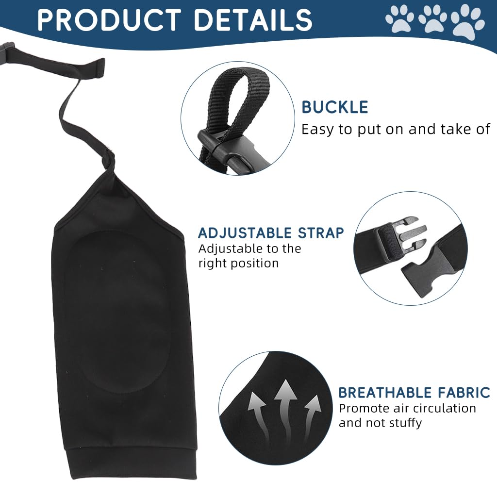 Qpets Dog Leg Brace for Injury Recovery with Quick Release Stretchy Belt and Breathable Pads | 27.5–42.5kg 2XL