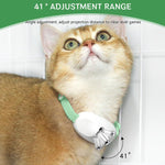 Qpets Cat Collar Laser Pointer for Interactive Play with Dual Laser Modes and USB Rechargeable Silicone Design