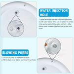 Qpets Cat Water Bed for Summer Cooling with Built in Fish Ornaments and Air Pump | 39.37 in Thicken PVC Mat