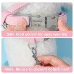 Qpets Cat Vest Harness for Small Cats with 1.2m Leash featuring Quick Release Buckle | Breathable Fabric and Adjustable Straps