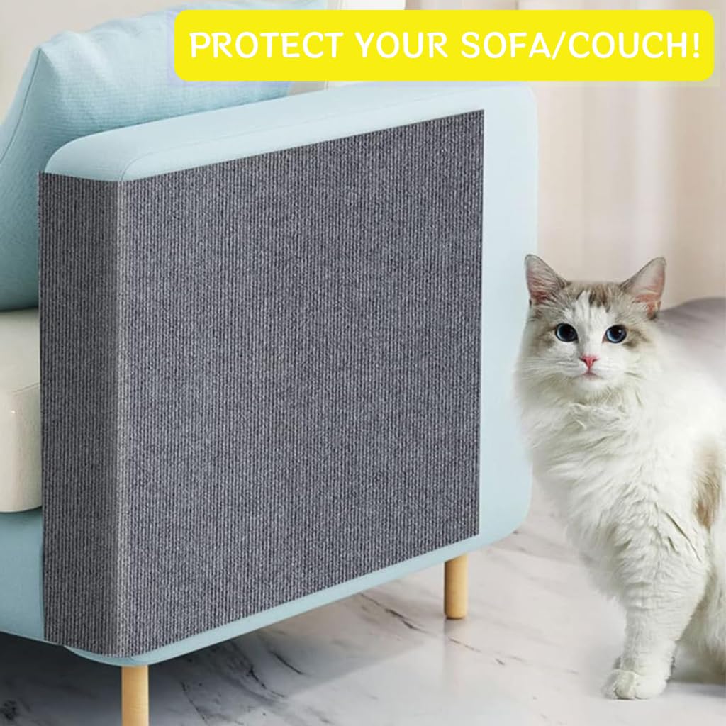 Qpets Cat Scratch Pad for Wall and Furniture Protection 30x100cm 3 Pcs | Polyester Fiber