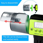 Qpets Automatic Fish Feeder for Aquarium with 200ml Timer Control and 360° Rotating Base