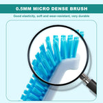 Qpets Aquarium Algae Scraper for Fish Tank Cleaning with Curved Head & Nylon Bristles | Telescopic Handle